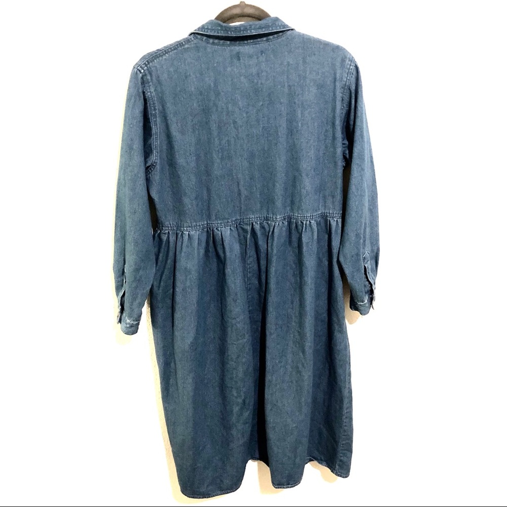 Vintage Midi Button Front Jean Dress (size 12p) - Picture 6 of 7